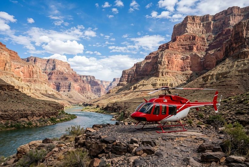 Grand Canyon helicopter landing tour